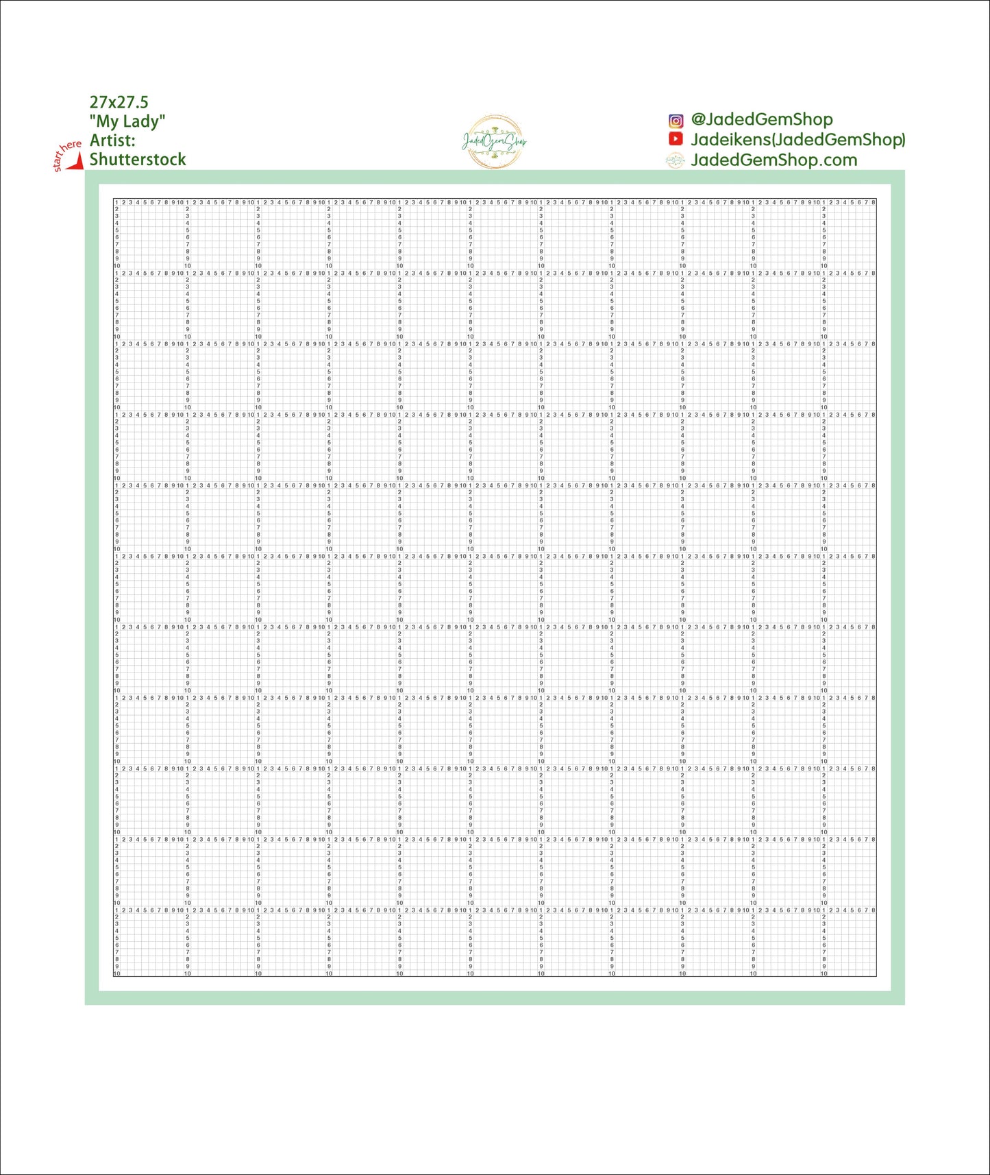 "Mini Mimi" cross stitch conversion for Sheila H.