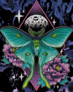 Lunamoth With The Moon