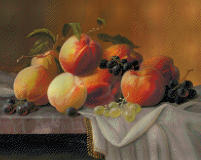 Peaches, Grapes, and Apples | Severin Roesen