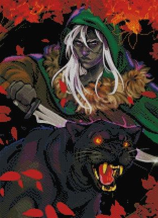 Warrior And His Panther