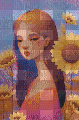 Among The Sunflowers