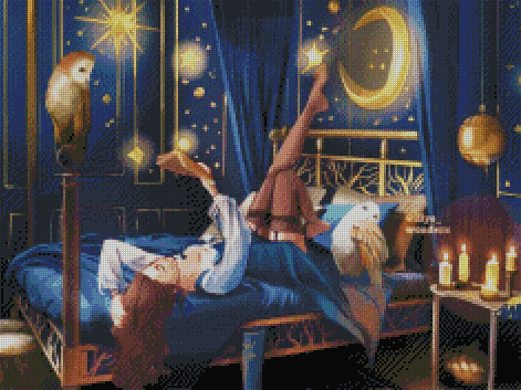 Witch's Bedroom And Her Owls Companions