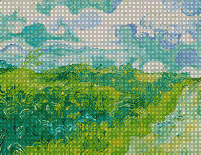 Green Wheat Fields| Vincent van Gogh