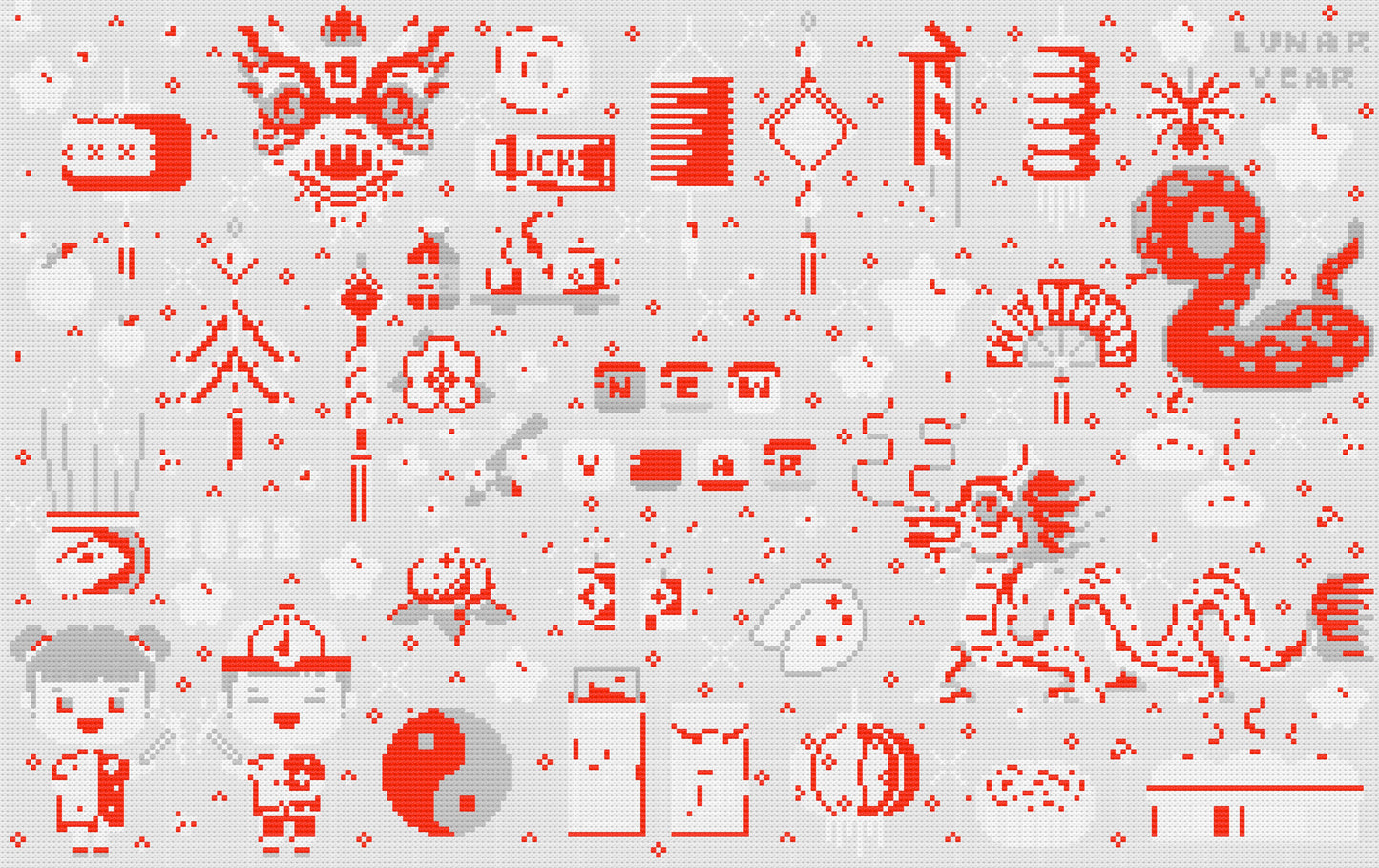 Lunar New Year | Pixel Charted | Ready To Ship