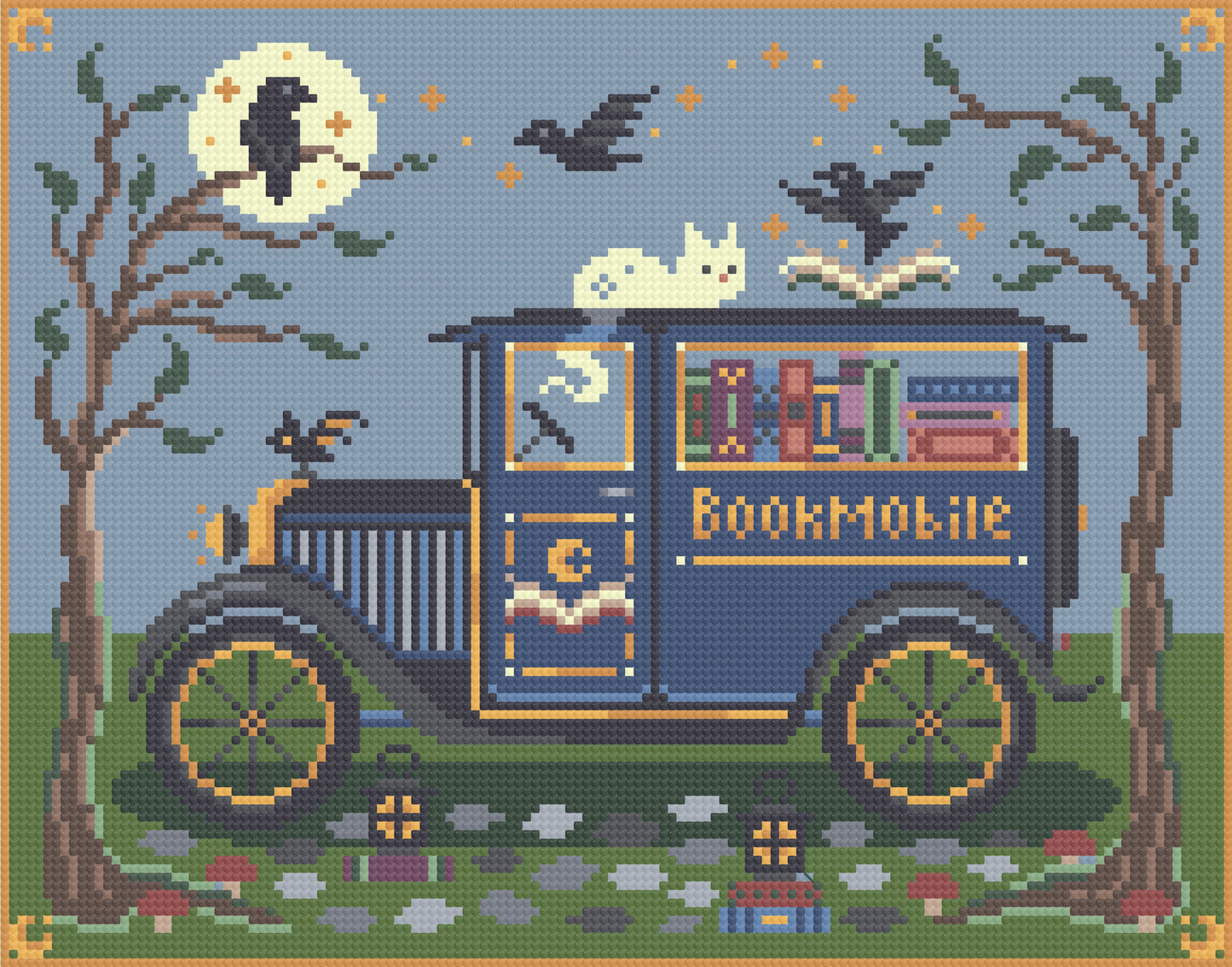 Midnight Book Mobile | Pixel Charted