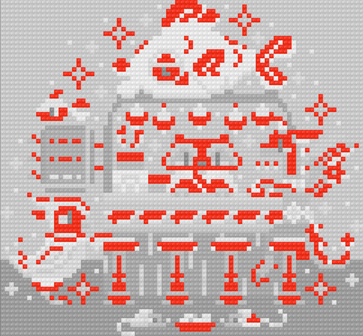 Raccoon Restaurant | Pixel Charted | Ready To Ship