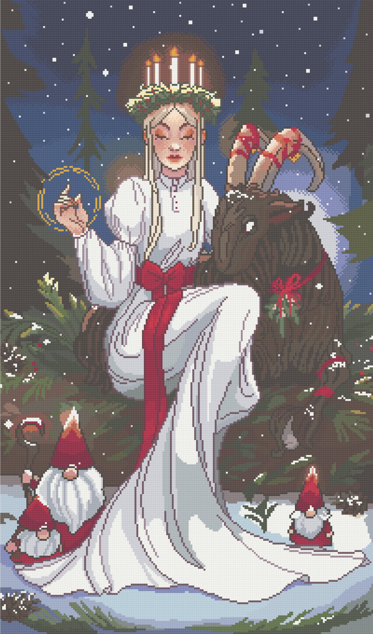 Scandinavian December | Hand Charted