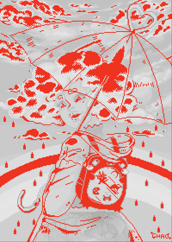 April Showers | Pixel Charted | Ready to Ship