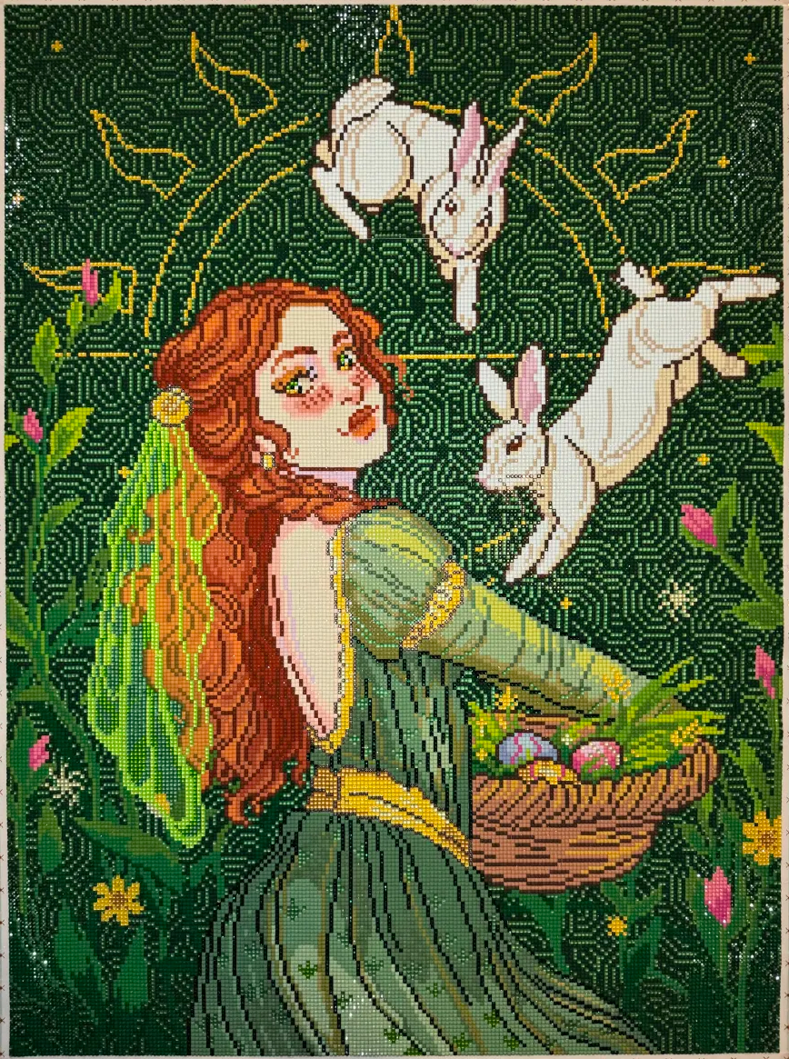 Spring Equinox | Pixel Charted | Ready To Ship