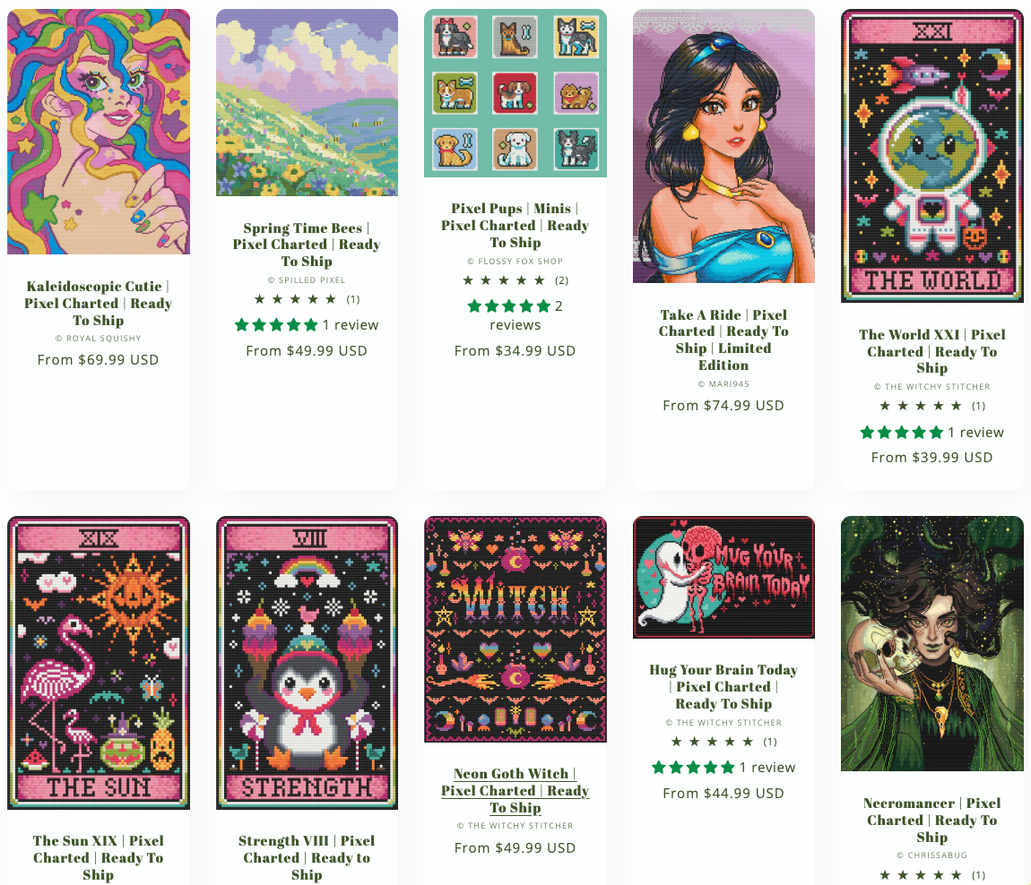 Randomized Pixel Charted Kit | Ready To Ship