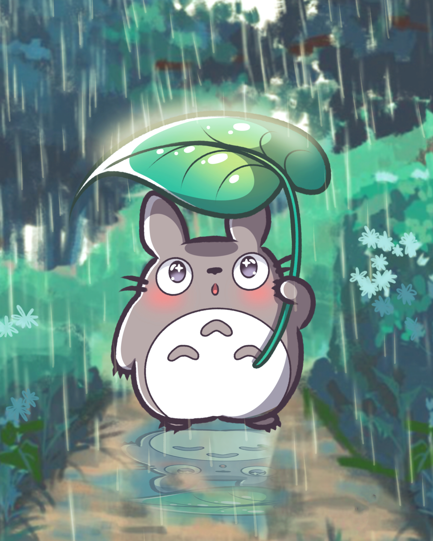 Out In The Rain | Pixel Charted | Ready to Ship