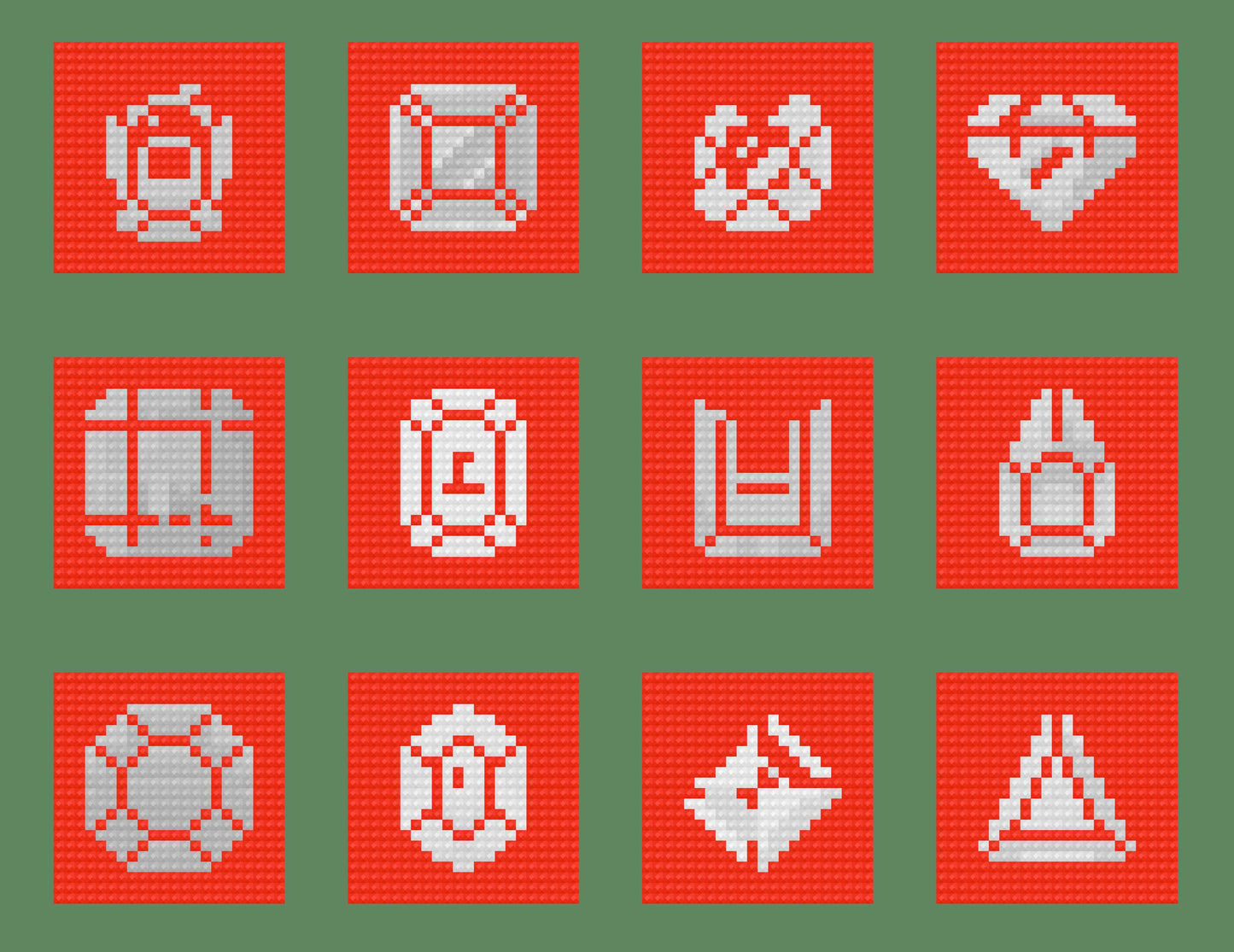 Birthstones | Minis | Pixel Charted | Ready To Ship