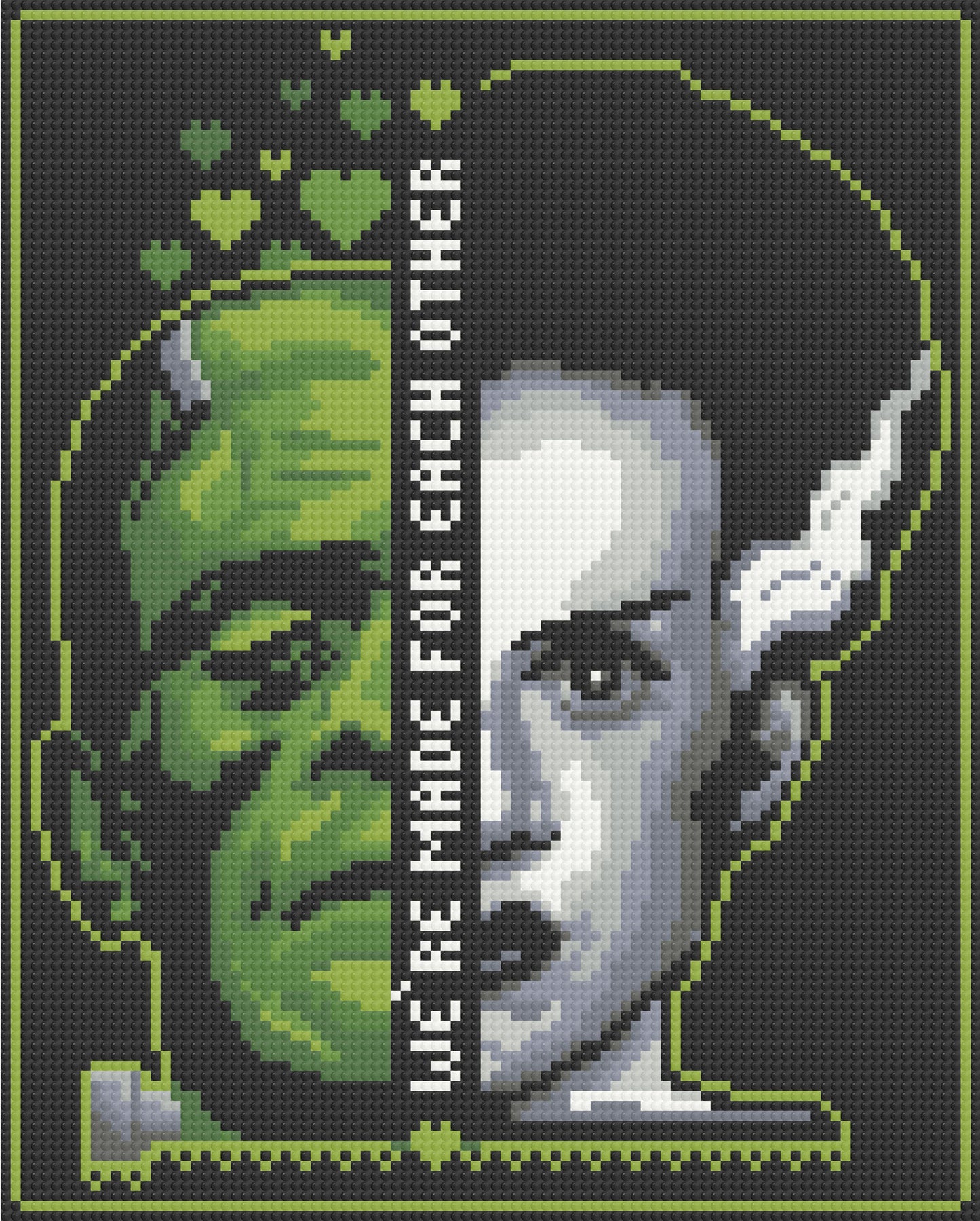 We're Made For Each Other | Pixel Charted | Ready To Ship