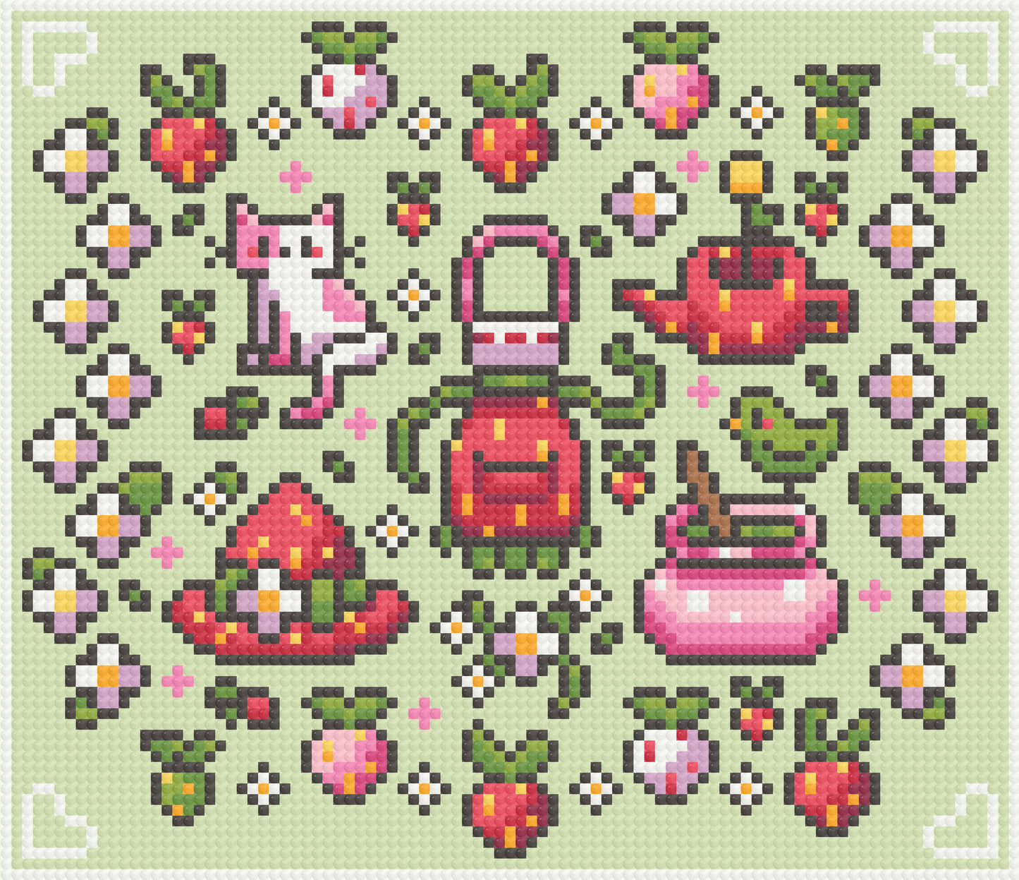 Strawberry Spell Work | Pixel Charted