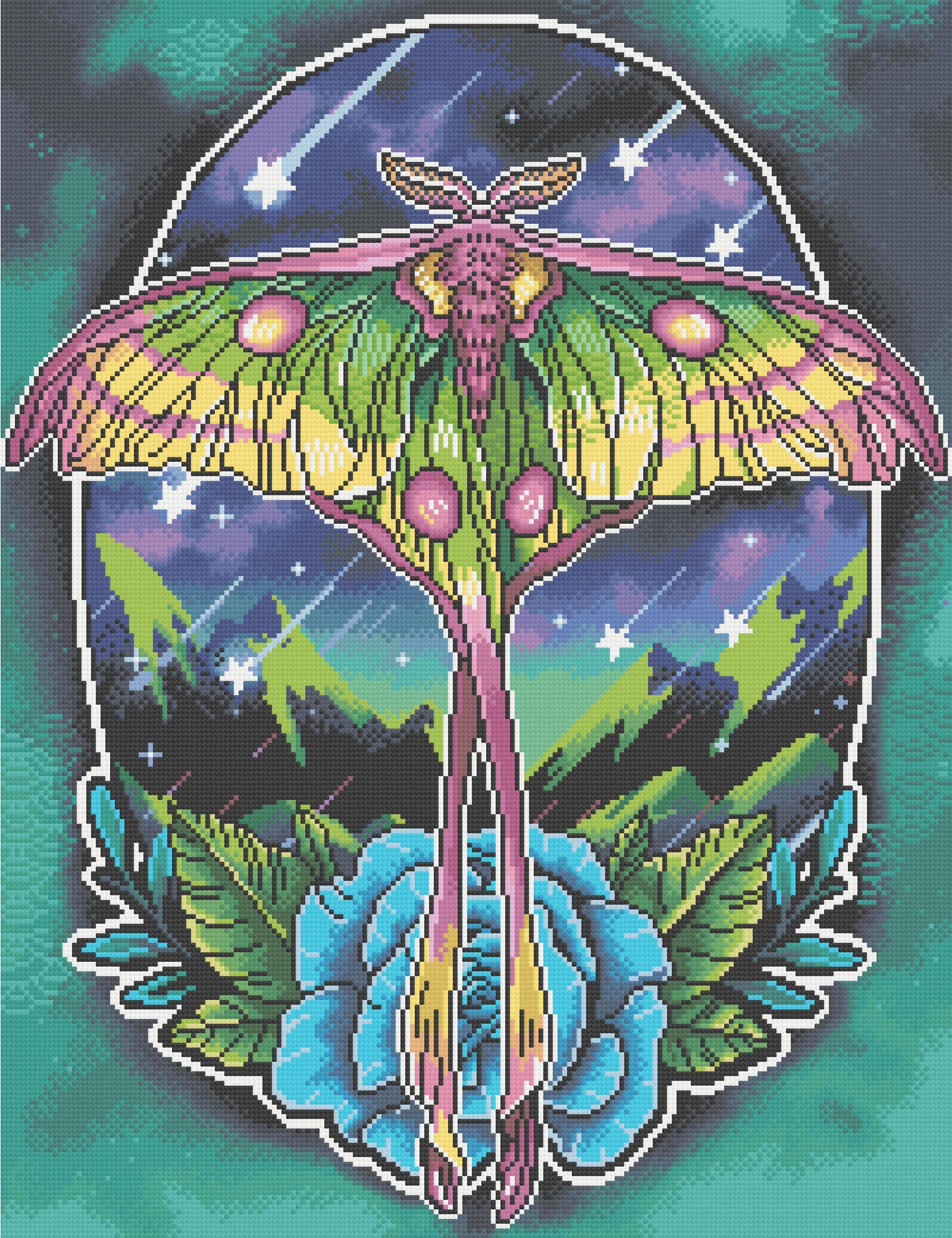 Comet Moth | Pixel Charted