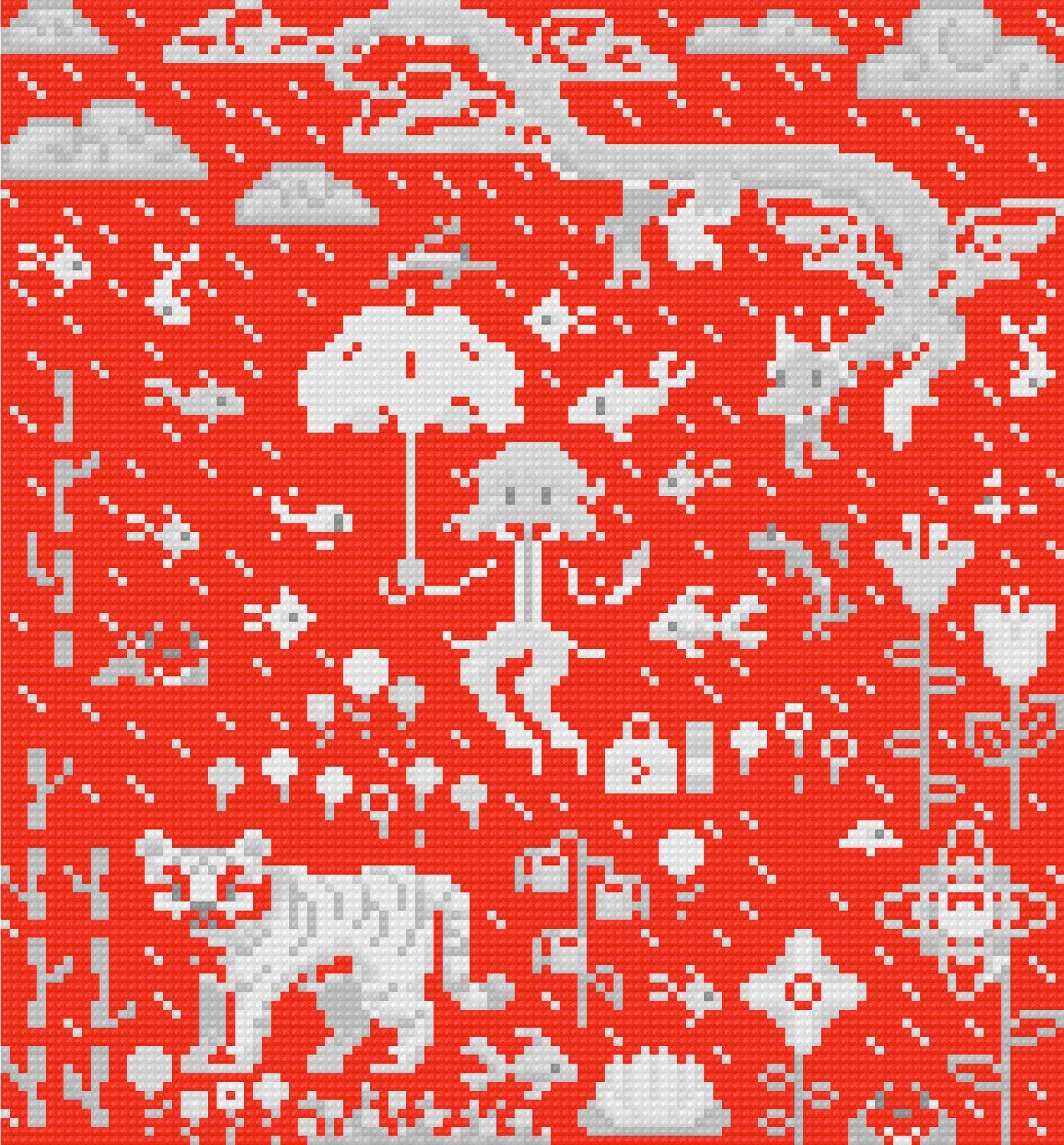 Rainy Day Magic | Pixel Charted | Ready To Ship