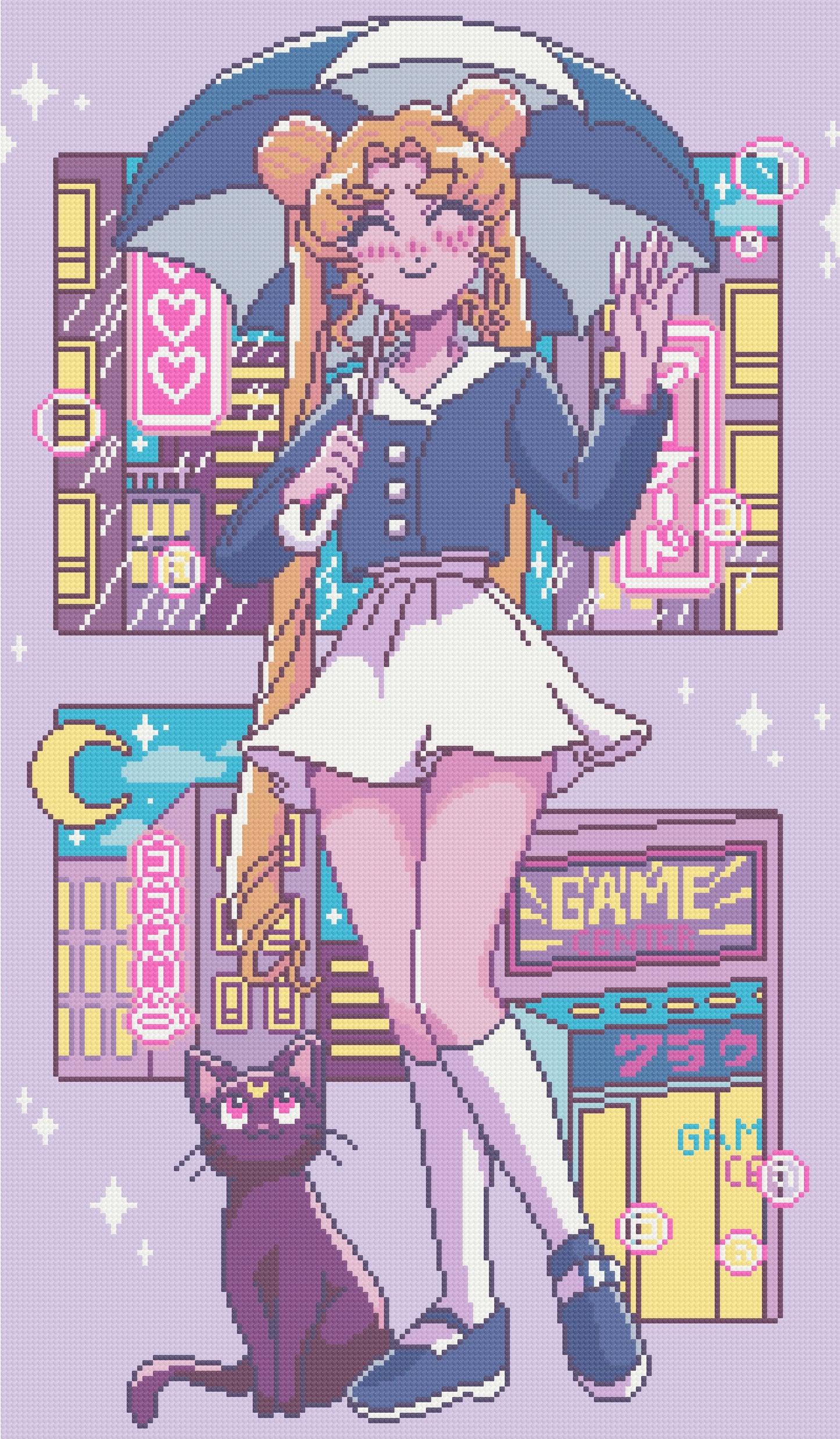 Usagi City | Pixel Charted | Ready To Ship