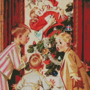Kissing Santa | J.C. Leyendecker