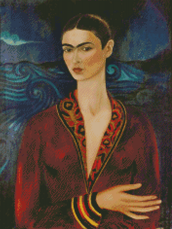 In A Velvet Dress | Frida Kahlo