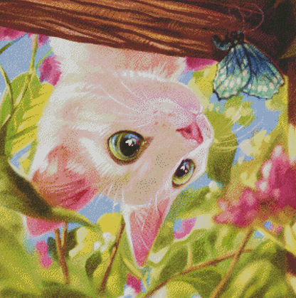 "Itty Bitty Kitty" Artist: Martith | JadedGemShop Diamond Painting Kit