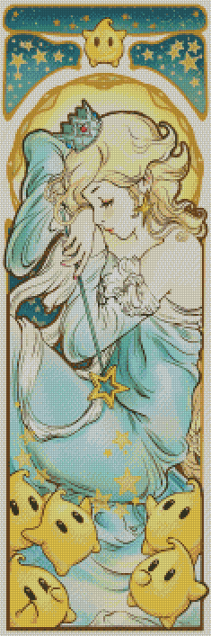 "Princess Of Stars" Artist: Leharc_blueheart | JadedGemShop Diamond Painting Kit