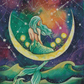 "Time With The Moon" Artist: Kat Fedora | JadedGemShop Diamond Painting Kit