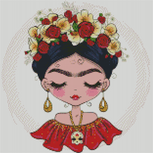 "Frida" License: ShutterStock | JadedGemShop Diamond Painting Kit