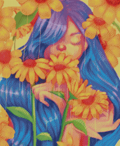 "Smells Like Sunshine" Artist: BNGS art | JadedGemShop Diamond Painting Kit