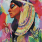 "Nefertari" Artist: Lioba Brückner | JadedGemShop Diamond Painting Kit