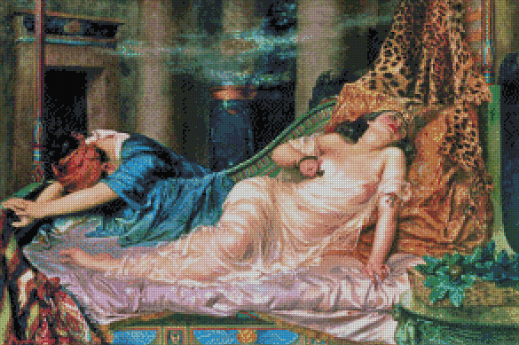 "The Death Of Cleopatra" Artist: Reginald Arthur | JadedGemShop Diamond Painting Kit