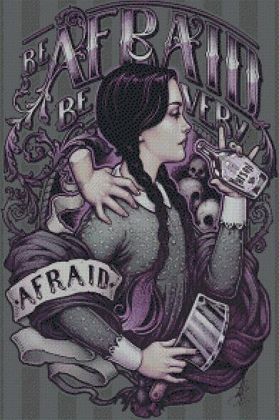 "Be Afraid" Artist: MedusaDollmaker | JadedGemShop Diamond Painting Kit