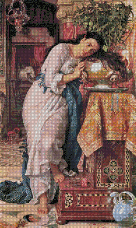 "Isabella and the Pot of Basil" Artist: William Holman Hunt | JadedGemShop Diamond Painting Kit