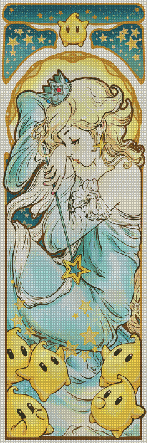 "Princess Of Stars" Artist: Leharc_blueheart | JadedGemShop Diamond Painting Kit