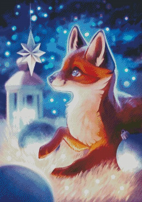 "Oh Christmas Star" Artist: Martith | JadedGemShop Diamond Painting Kit