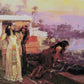 "Cleopatra on the Terraces" Artist: Frederick Arthur Bridgman | JadedGemShop Diamond Painting Kit