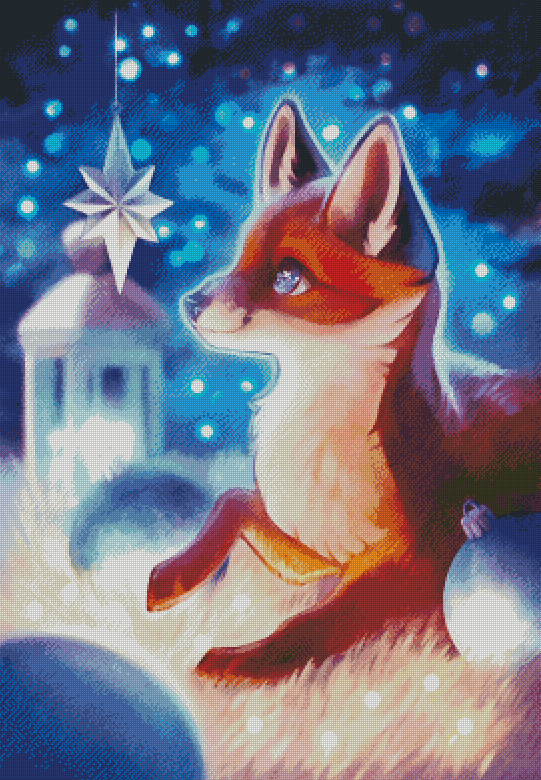 "Oh Christmas Star" Artist: Martith | JadedGemShop Diamond Painting Kit