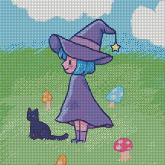 Bby Witch With Their Familar