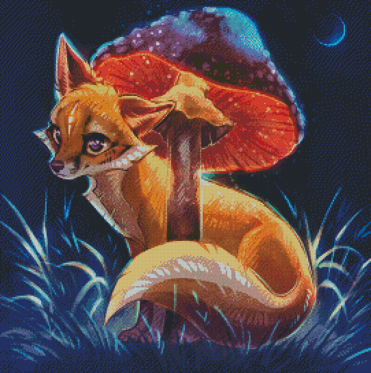 "Mushroom Protection" Artist: Martith | JadedGemShop Diamond Painting Kit