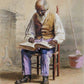 "Reading the Scriptures" 1074 Artist: Thomas Waterman Wood | JadedGemShop Diamond Painting Kit