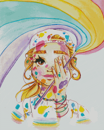 "Color Me In" Artist: miss_goldenweek | JadedGemShop Diamond Painting Kit