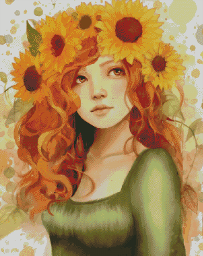"Sunflower" Artist: Jadeikens | JadedGemShop Diamond Painting Kit