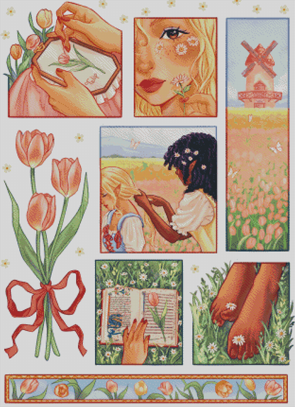 Tulips And Wildflowers