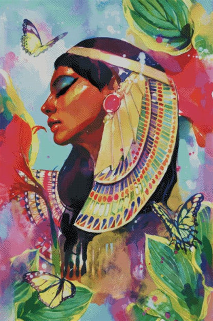 "Nefertari" Artist: Lioba Brückner | JadedGemShop Diamond Painting Kit