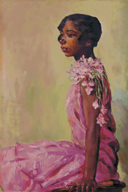 Girl in Pink Dress | Laura Wheeler Waring