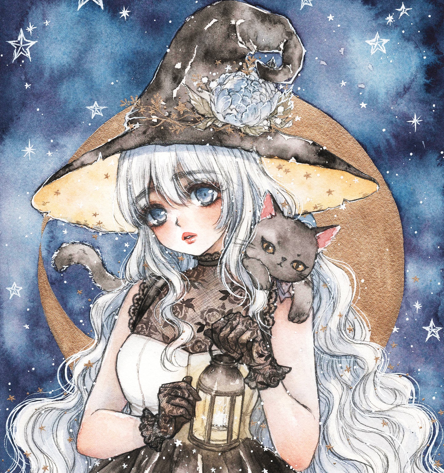"Hallow Witch" Artist: Cherriuki | JadedGemShop Diamond Painting Kit