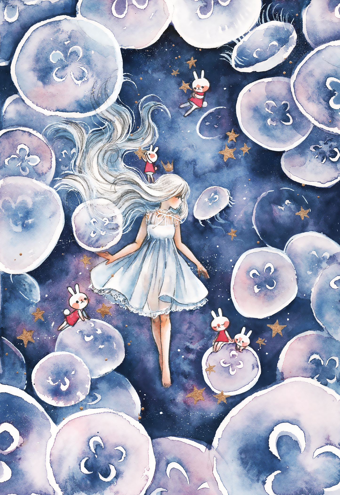 "Jellyfish" Artist: Cherriuki | JadedGemShop Diamond Painting Kit