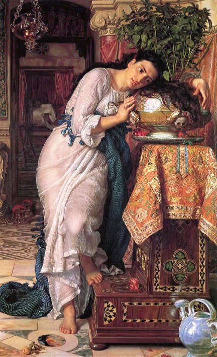 "Isabella and the Pot of Basil" Artist: William Holman Hunt | JadedGemShop Diamond Painting Kit