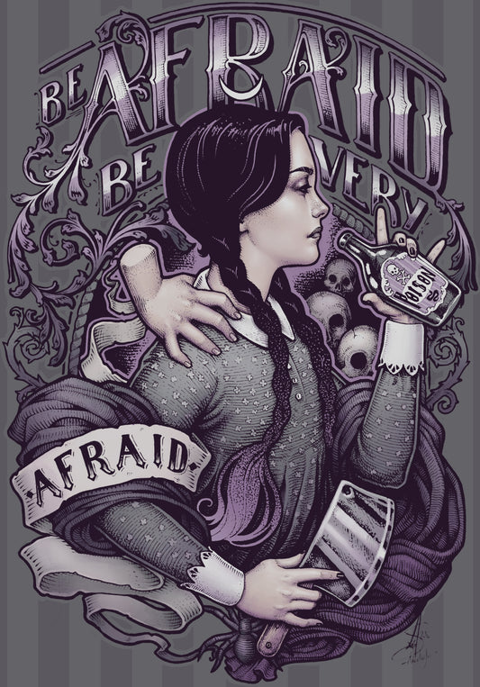 "Be Afraid" Artist: MedusaDollmaker | JadedGemShop Diamond Painting Kit