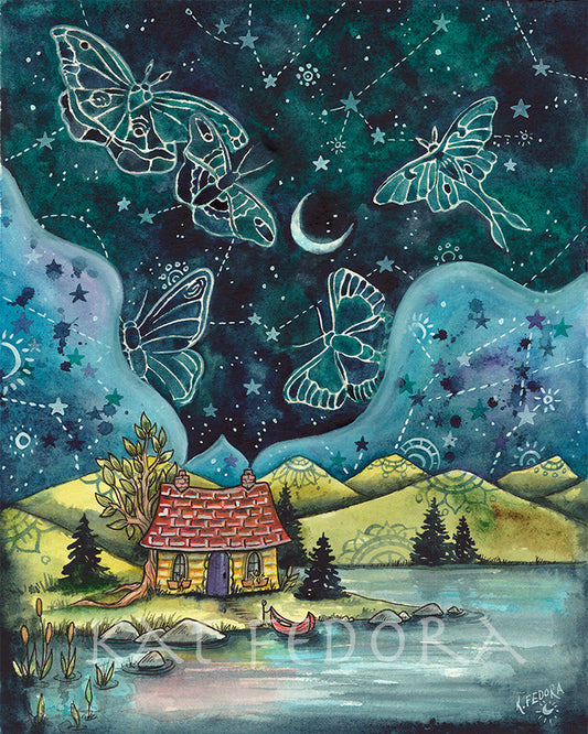 "Big Skies" Artist: Kat Fedora | JadedGemShop Diamond Painting Kit