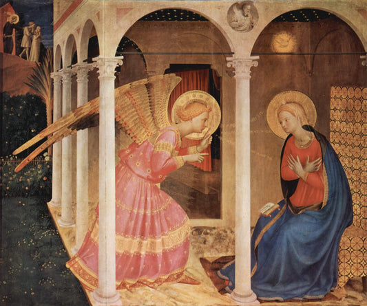 "Annunciation of Cortona" Artist: Fra Angelico | JadedGemShop Diamond Painting Kit